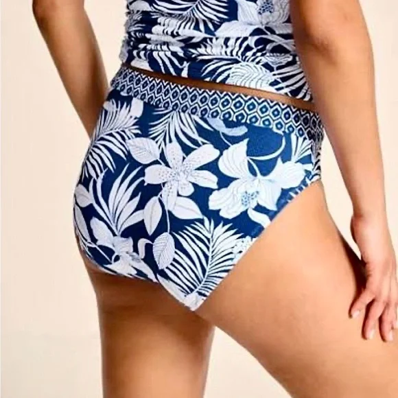 Tommy Bahama Island Cays Blooms High-Waist Bikini Bottoms - Picture 2 of 15